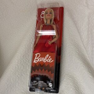 NIB Mattel 80th Anniversary Barbie in Elegant Red and White Dress